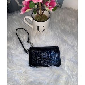 Coach Poppy black Wristlet